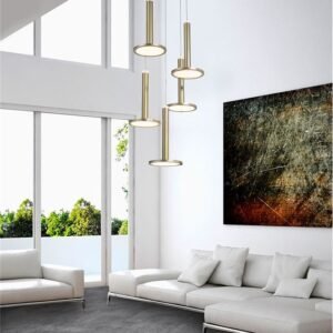 Lustră living PALENCIA Nova Luce LED 53W 3000K IP20 auriu