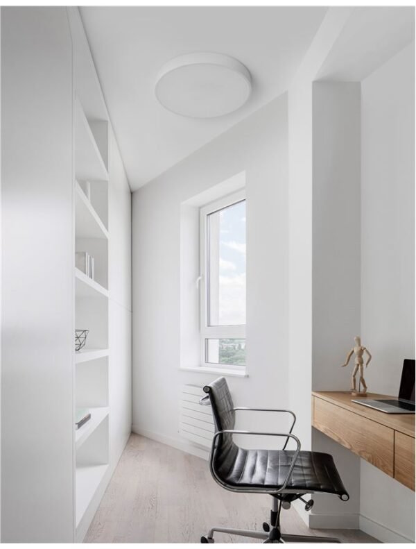 Plafonieră LED rotundă HADON Nova Luce 24W 1380Lm 3000K IP20 D40 albă