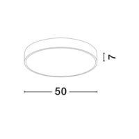 9001534_6 Plafonieră LED rotundă HADON Nova Luce 30W 1725Lm 3000K IP20 D50 albă