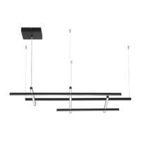 Lustră LED neagră cu lumina sus-jos PACE Nova Luce 83W 3000K dimabilă Lustră LED neagră cu lumina sus-jos PACE Nova Luce 83W 3000K dimabilă