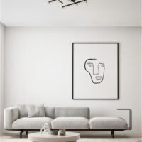 Plafonieră LED liniară neagră PACE Nova Luce 42W 3000K dimabilă Plafonieră LED liniară neagră PACE Nova Luce 42W 3000K dimabilă