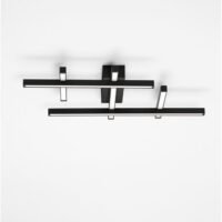 9002058_3 Plafonieră LED liniară neagră PACE Nova Luce 42W 3000K dimabilă