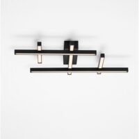 9002058_4 Plafonieră LED liniară neagră PACE Nova Luce 42W 3000K dimabilă