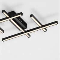 9002058_5 Plafonieră LED liniară neagră PACE Nova Luce 42W 3000K dimabilă