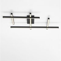 Plafonieră minimalistă liniară PACE Nova Luce LED 63W 3000K, dimabilă, negru Plafonieră minimalistă liniară PACE Nova Luce LED 63W 3000K, dimabilă, negru
