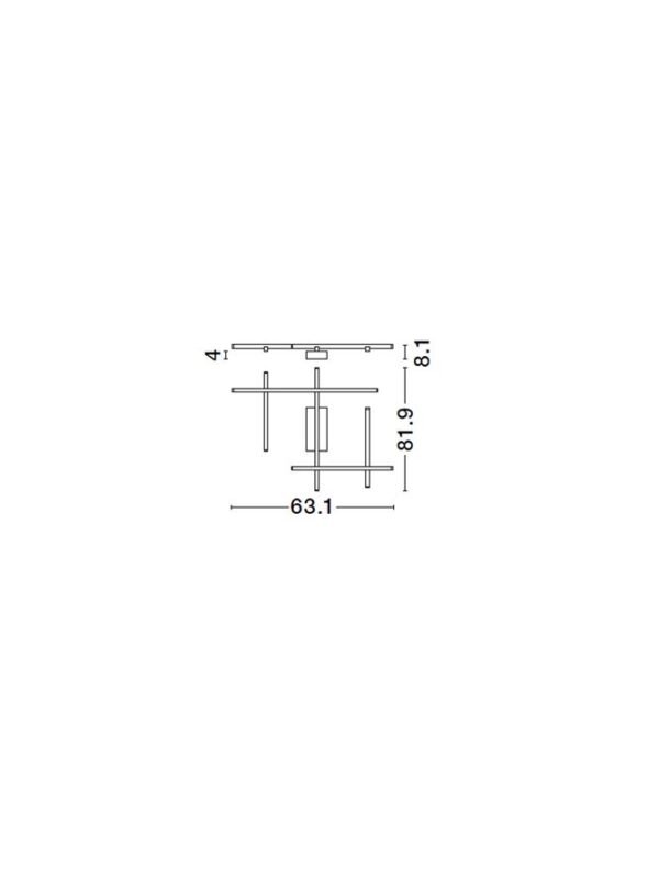 9002060_6 Plafonieră minimalistă liniară PACE Nova Luce LED 63W 3000K, dimabilă, negru