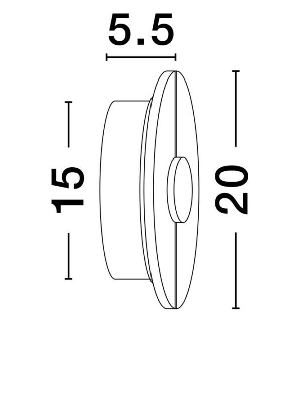 Aplică imitație marmură Aider - Nova Luce LED 12W 3000K IP20