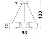 9019758_7 Lustră imitație marmură Aider - Nova Luce LED 34W 3000K IP20 dimabilă