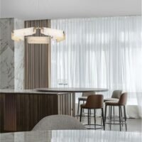 Lustră imitație marmură Aider - Nova Luce LED 45W 3000K IP20 dimabilă