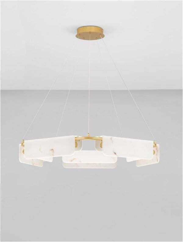 Lustră imitație marmură Aider - Nova Luce LED 45W 3000K IP20 dimabilă