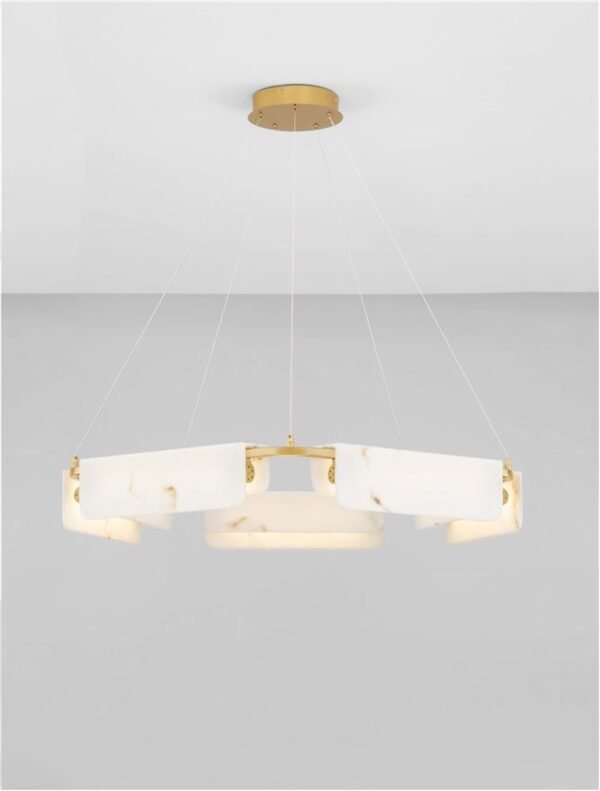 Lustră imitație marmură Aider - Nova Luce LED 45W 3000K IP20 dimabilă