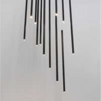 Lustră LED ELETTRA Nova Luce 60W 3000K IP20 negru dimabilă Triac Lustră LED ELETTRA Nova Luce 60W 3000K IP20 negru dimabilă Triac