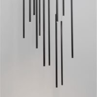 Lustră LED ELETTRA Nova Luce 60W 3000K IP20 negru dimabilă Triac Lustră LED ELETTRA Nova Luce 60W 3000K IP20 negru dimabilă Triac