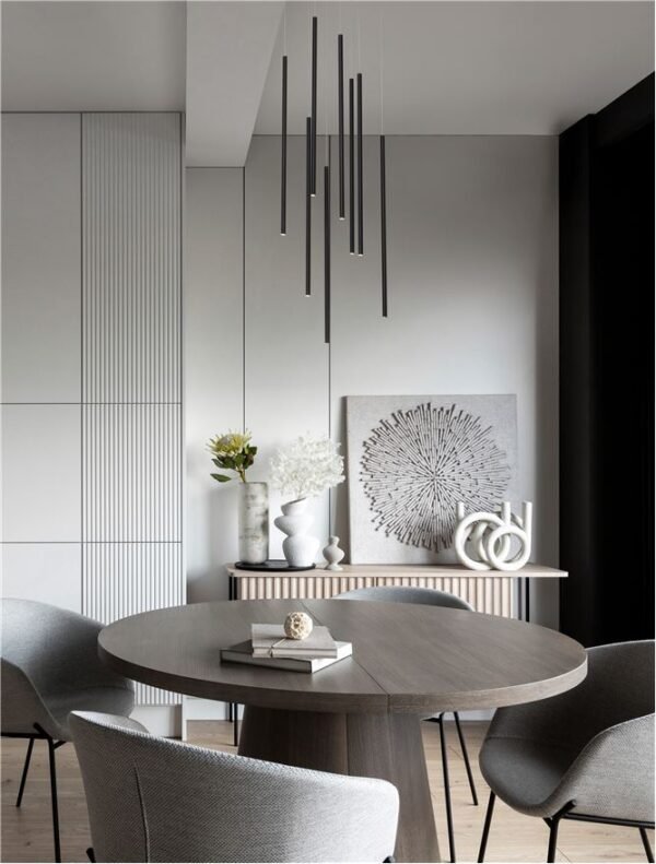 Lustră LED ELETTRA Nova Luce 40W 3000K IP20 negru dimabilă Lustră LED ELETTRA Nova Luce 40W 3000K IP20 negru dimabilă