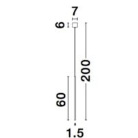9088104_6 Pendul LED auriu ELETTRA Nova Luce 5W 3000K IP20