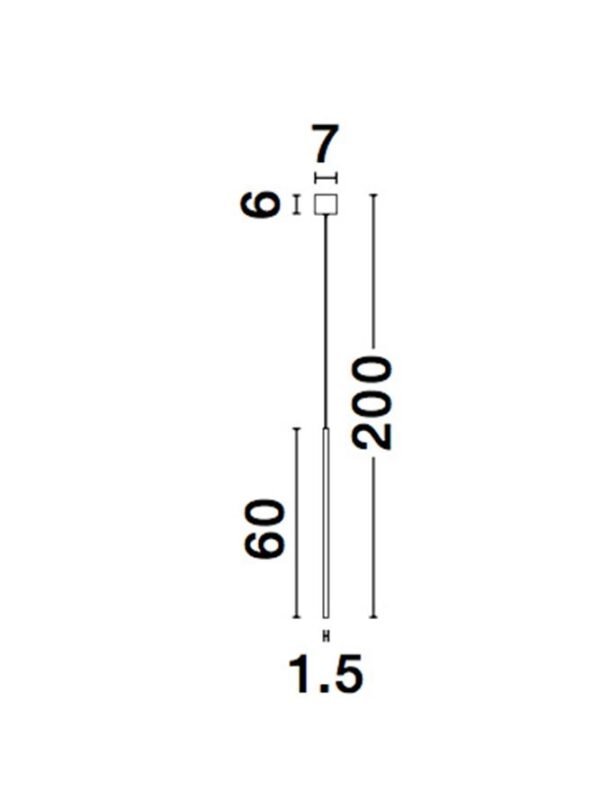 9088104_6 Pendul LED auriu ELETTRA Nova Luce 5W 3000K IP20
