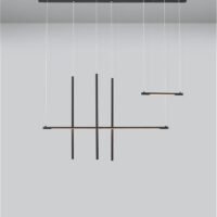 Lustră suspendată ELETTRA Nova Luce LED 20W 3000K IP20 negru Lustră suspendată ELETTRA Nova Luce LED 20W 3000K IP20 negru