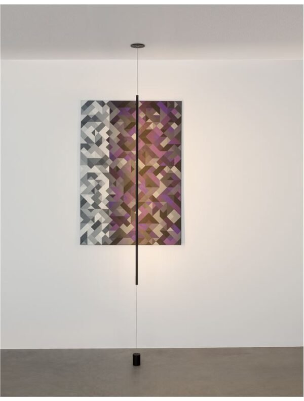 Pendul încastrat în tavan și prins în podea ELETTRA Nova Luce LED 20W 3000K IP20 negru