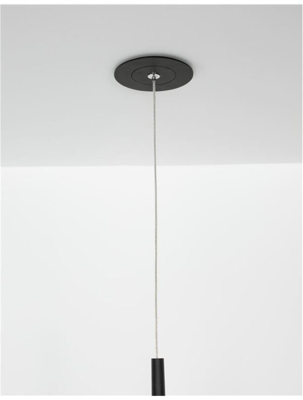 Pendul încastrat în tavan și prins în podea ELETTRA Nova Luce LED 20W 3000K IP20 negru