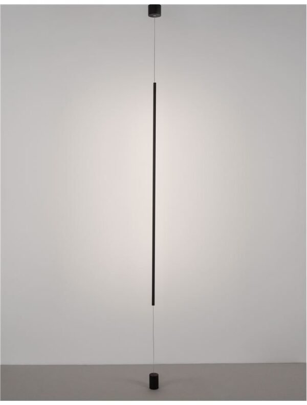 Pendul prins și în podea ELETTRA Nova Luce LED 20W 3000K IP20 negru Pendul prins și în podea ELETTRA Nova Luce LED 20W 3000K IP20 negru