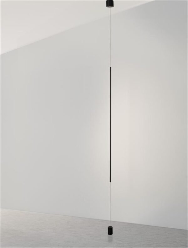 9088109_8 Pendul prins și în podea ELETTRA Nova Luce LED 20W 3000K IP20 negru