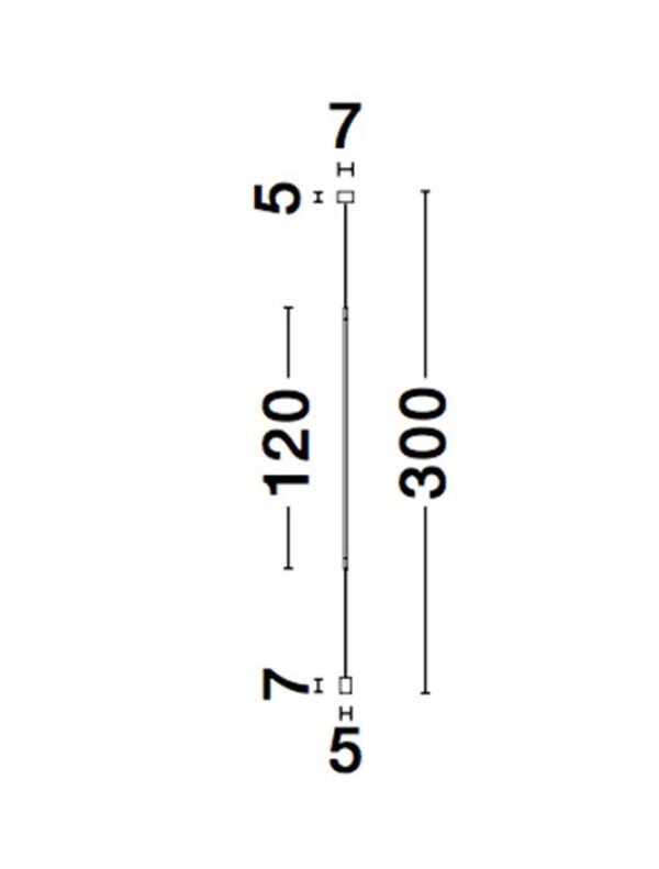 9088109_9 Pendul prins și în podea ELETTRA Nova Luce LED 20W 3000K IP20 negru