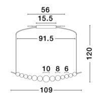 9186914_2 Lustră LED cu globuri PERLA Nova Luce 28W 3000K IP20 dimabilă