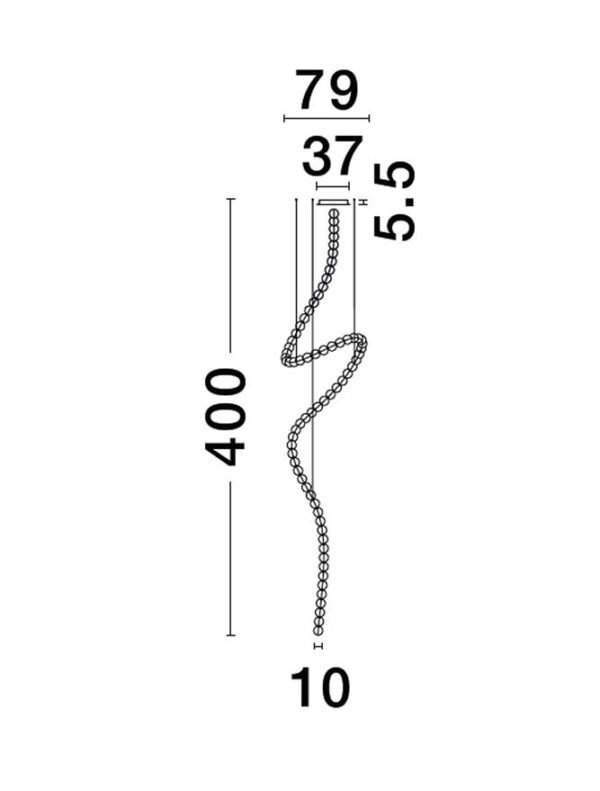 Lustră suspendată cu globuri PERLA Nova Luce LED 207W 3000K IP20 dimabil cu telecomandă inclusă crom Lustră suspendată cu globuri PERLA Nova Luce LED 207W 3000K IP20 dimabil cu telecomandă inclusă crom