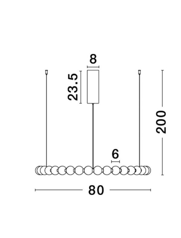 Lustră cu globuri PERLA Nova Luce LED 72W 3000K IP20 dimabilă crom Lustră cu globuri PERLA Nova Luce LED 72W 3000K IP20 dimabilă crom