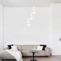 Lustră tip pendul cu globuri PERLA Nova Luce LED 23W 3000K IP20 dimabil crom
