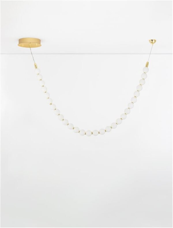 9186955_3 Lustră suspendată cu globuri PERLA Nova Luce LED 48W 3000K IP20 dimabilă auriu