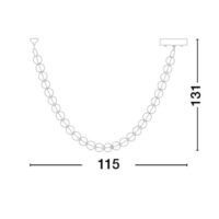 9186956_6 Lustră LED suspendată cu globuri PERLA Nova Luce 69W 3000K IP20 dimabilă