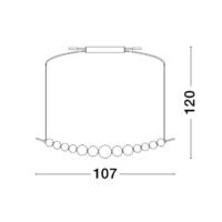 Lustră cu globuri PERLA Nova Luce LED 32W 3000K IP20 dimabilă Lustră cu globuri PERLA Nova Luce LED 32W 3000K IP20 dimabilă