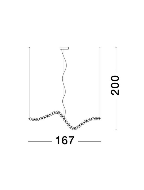 Lustră suspendată cu globuri PERLA Nova Luce LED 98W 3000K IP20 dimabil cu telecomandă inclusă Lustră suspendată cu globuri PERLA Nova Luce LED 98W 3000K IP20 dimabil cu telecomandă inclusă