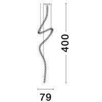 Lustră suspendată cu globuri PERLA Nova Luce LED 207W 3000K IP20 dimabil cu telecomandă inclusă Lustră suspendată cu globuri PERLA Nova Luce LED 207W 3000K IP20 dimabil cu telecomandă inclusă