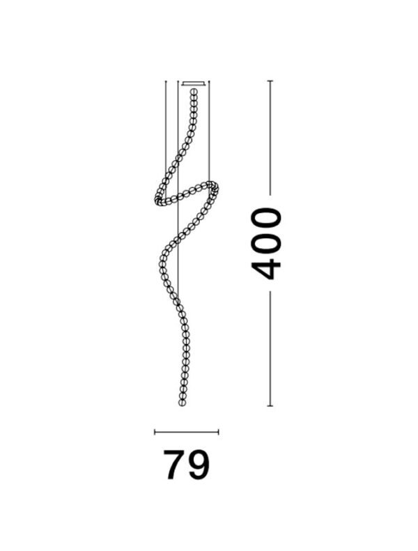 Lustră suspendată cu globuri PERLA Nova Luce LED 207W 3000K IP20 dimabil cu telecomandă inclusă Lustră suspendată cu globuri PERLA Nova Luce LED 207W 3000K IP20 dimabil cu telecomandă inclusă