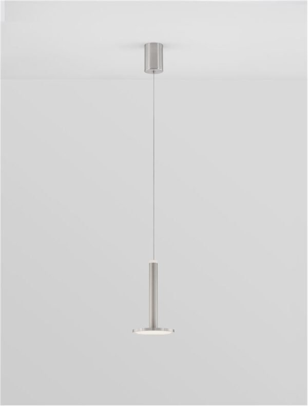 Pendul gri (nichel) PALENCIA Nova Luce LED 11W 3000K IP20 Pendul gri (nichel) PALENCIA Nova Luce LED 11W 3000K IP20