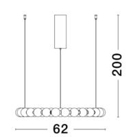 Lustră cu globuri PERLA Nova Luce LED 54W 3000K IP20 dimabil Lustră cu globuri PERLA Nova Luce LED 54W 3000K IP20 dimabil