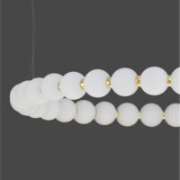 Lustră LED cu globuri PERLA Nova Luce 72W 3000K IP20 dimabilă auriu