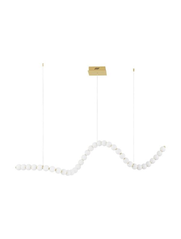 Lustră suspendată cu globuri PERLA Nova Luce LED 98W 3000K IP20 dimabil cu telecomandă inclusă