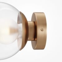 Aplică aurie cu glob transparent Maytoni Basic Form G9x1 20W D15 4 Aplică aurie cu glob transparent Maytoni Basic Form G9x1 20W D15
