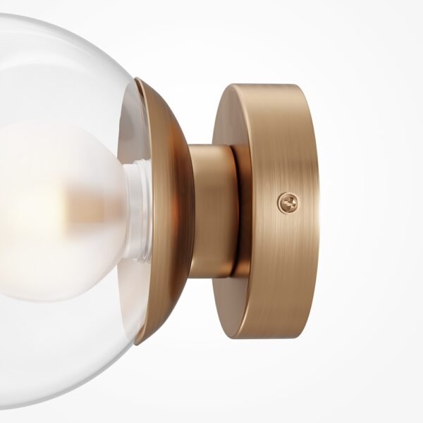 Aplică aurie cu glob transparent Maytoni Basic Form G9x1 20W D15 4 Aplică aurie cu glob transparent Maytoni Basic Form G9x1 20W D15