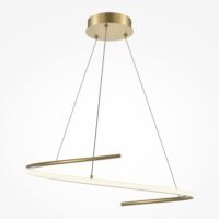 Lustră LED Maytoni Curve 31W 2600K-3500K auriu alama 1 Lustră LED Maytoni Curve 31W 2600K-3500K auriu alama