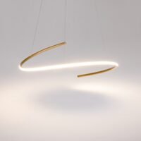 Lustră LED Maytoni Curve 31W 2600K-3500K auriu alama 3 Lustră LED Maytoni Curve 31W 2600K-3500K auriu alama