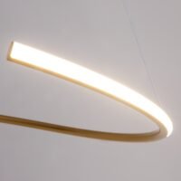 Lustră LED Maytoni Curve 31W 2600K-3500K auriu alama 4 Lustră LED Maytoni Curve 31W 2600K-3500K auriu alama