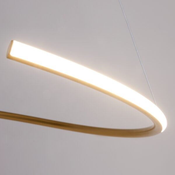 Lustră LED Maytoni Curve 31W 2600K-3500K auriu alama 4 Lustră LED Maytoni Curve 31W 2600K-3500K auriu alama