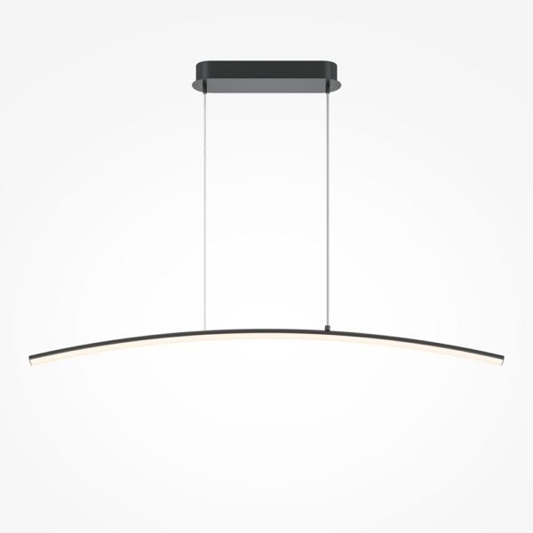 Lustră Maytoni Curve LED 15W 3000K-4000K negru 1 Lustră Maytoni Curve LED 15W 3000K-4000K dimabilă negru