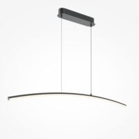 Lustră Maytoni Curve LED 15W 3000K-4000K negru 3 Lustră Maytoni Curve LED 15W 3000K-4000K dimabilă negru