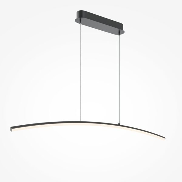 Lustră Maytoni Curve LED 15W 3000K-4000K negru 3 Lustră Maytoni Curve LED 15W 3000K-4000K dimabilă negru