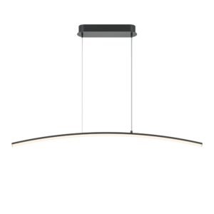Lustră Maytoni Curve LED 15W 3000K-4000K dimabilă negru